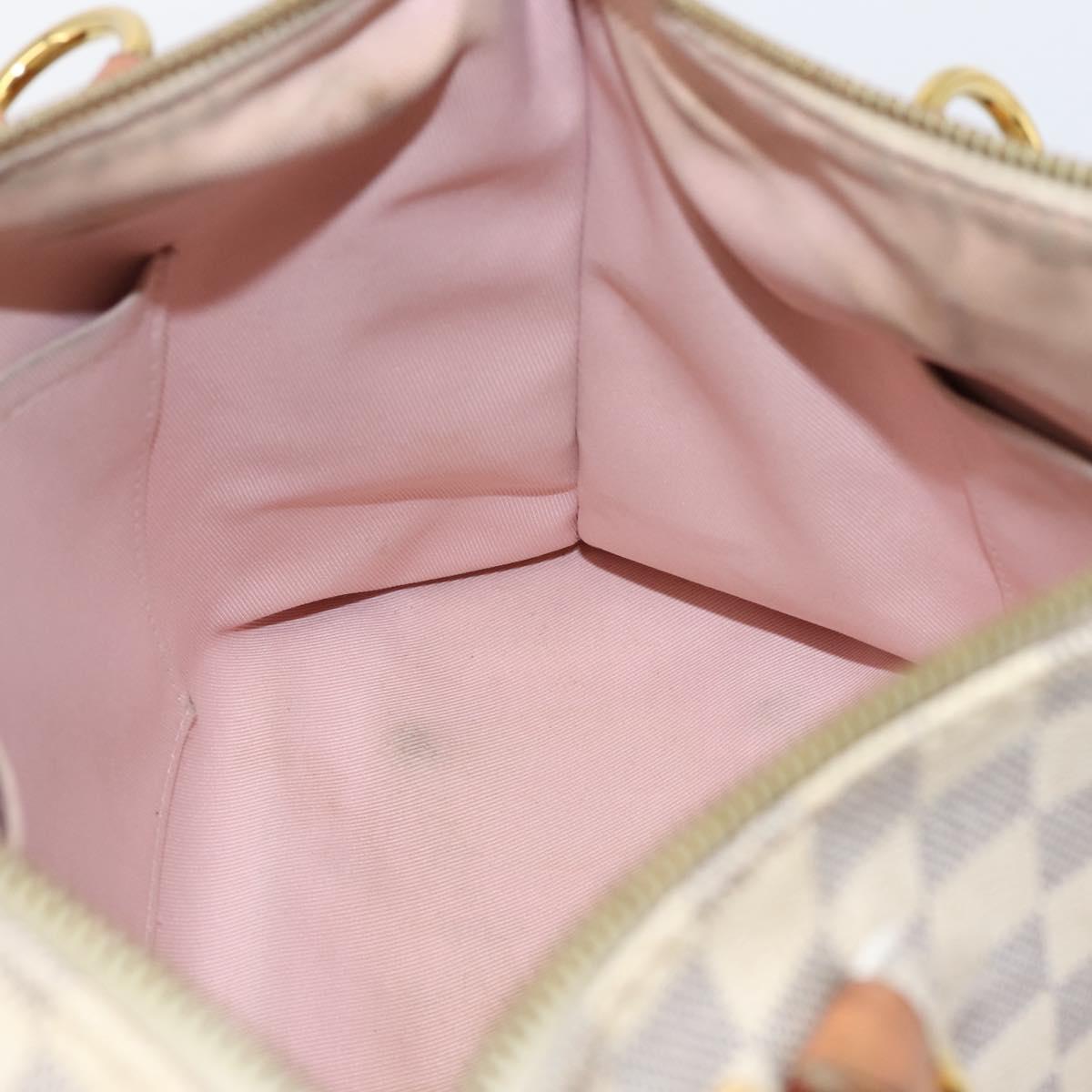 LOUIS VUITTON Damier Azur Lymington Tote Bag 2way N40022 LV Auth 203794