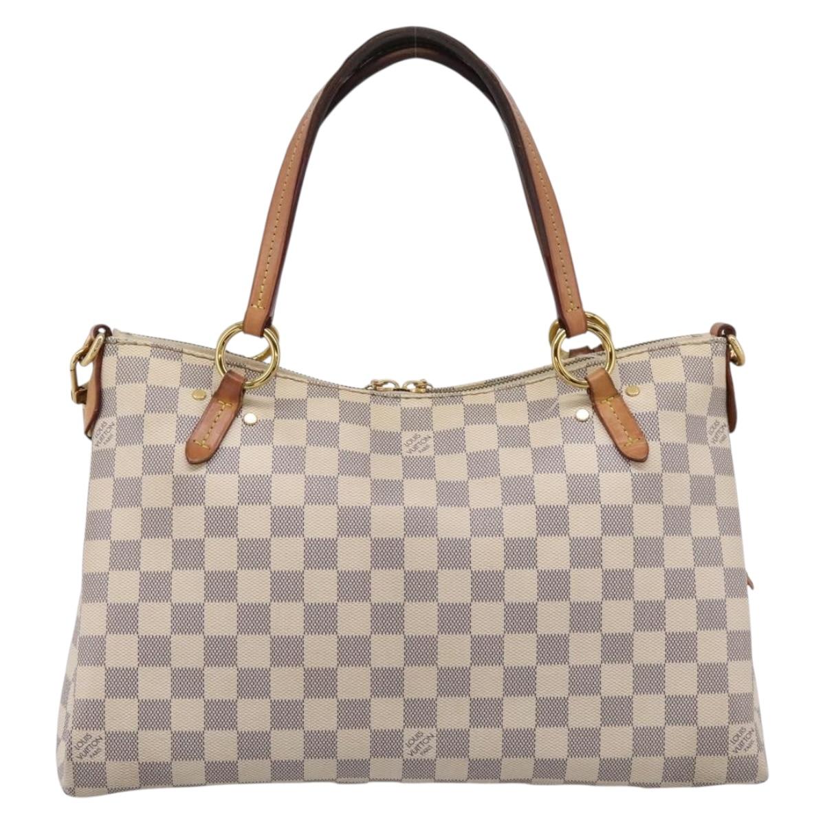 LOUIS VUITTON Damier Azur Lymington Tote Bag 2way N40022 LV Auth 203794