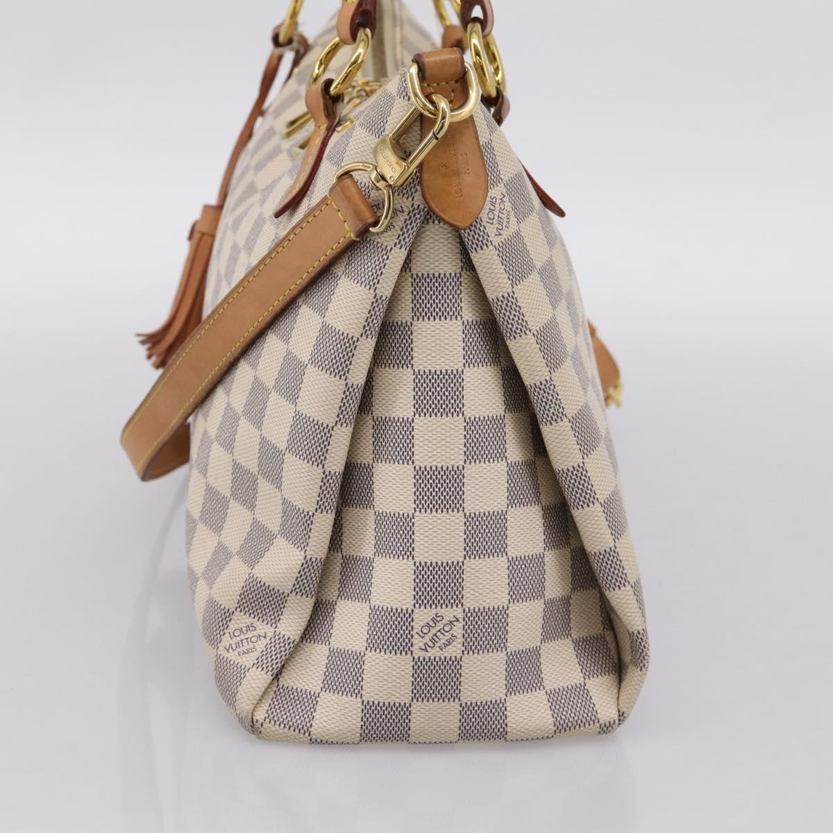 LOUIS VUITTON Damier Azur Lymington Tote Bag 2way N40022 LV Auth 203794
