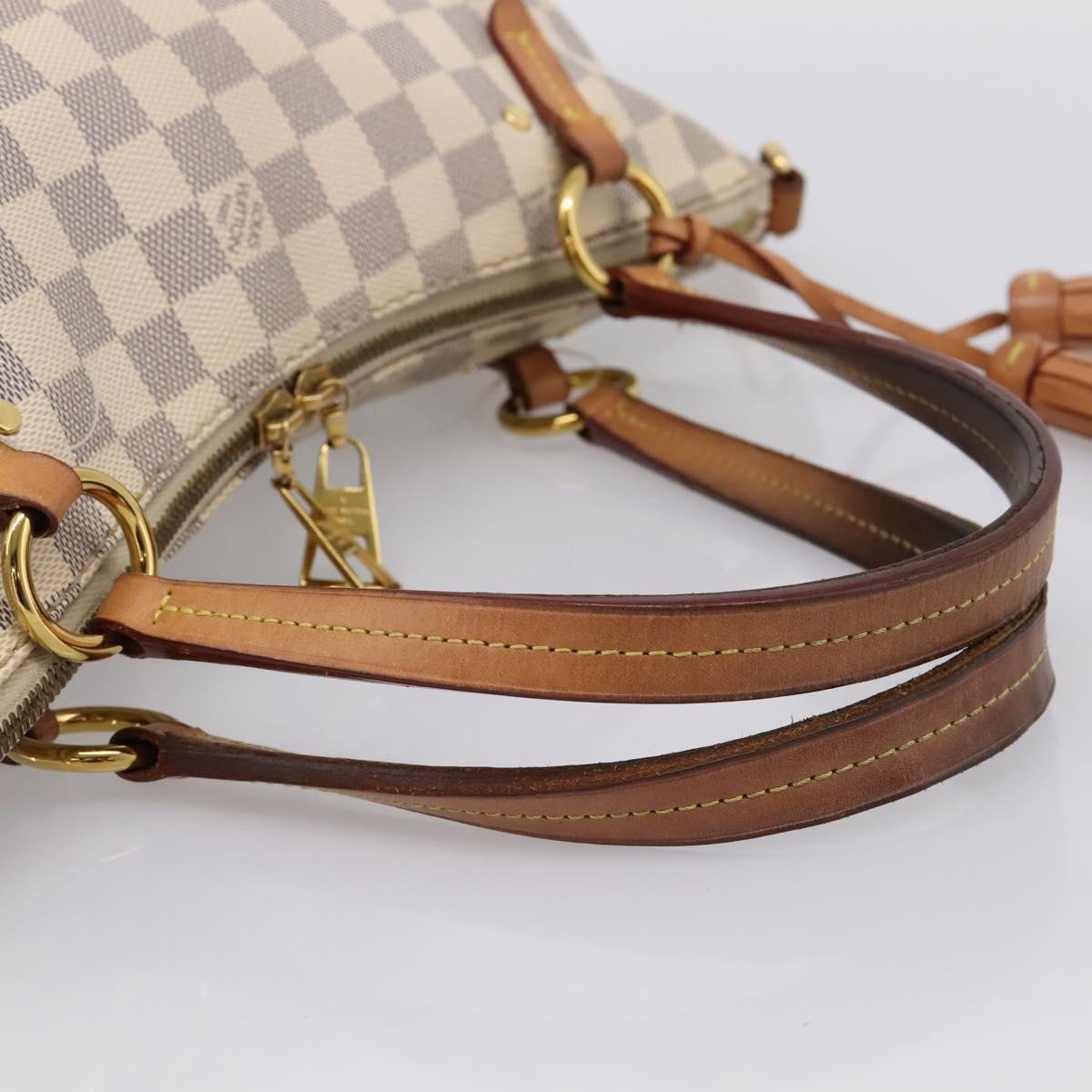 LOUIS VUITTON Damier Azur Lymington Tote Bag 2way N40022 LV Auth 203794