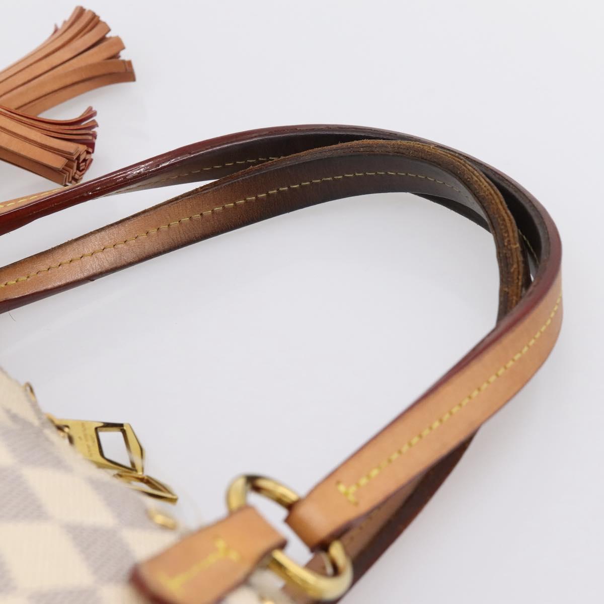 LOUIS VUITTON Damier Azur Lymington Tote Bag 2way N40022 LV Auth 203794