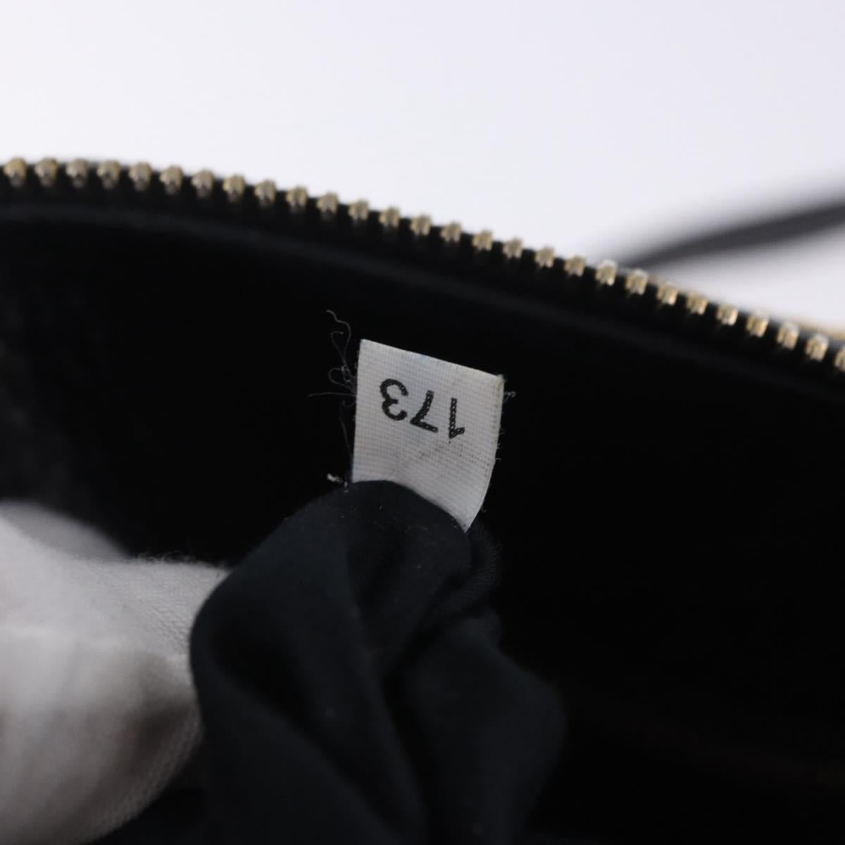 Miu Miu Hand Bag Leather 2way Black Gold Auth 203798V