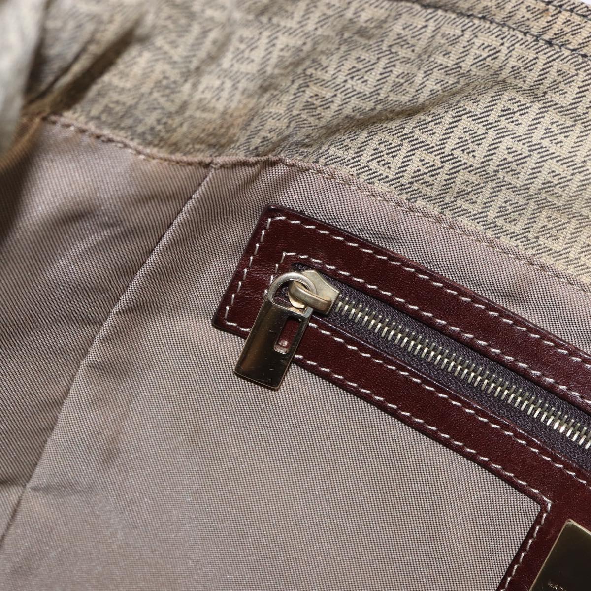 FENDI Zucchino Canvas Tote Bag Beige Auth 203802