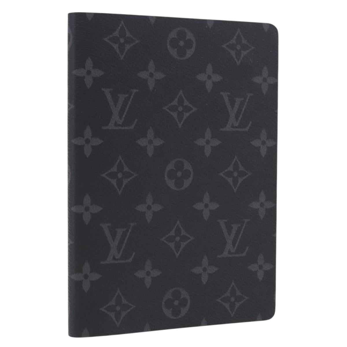 LOUIS VUITTON Monogram Eclipse Notebook Black LV Auth 203803