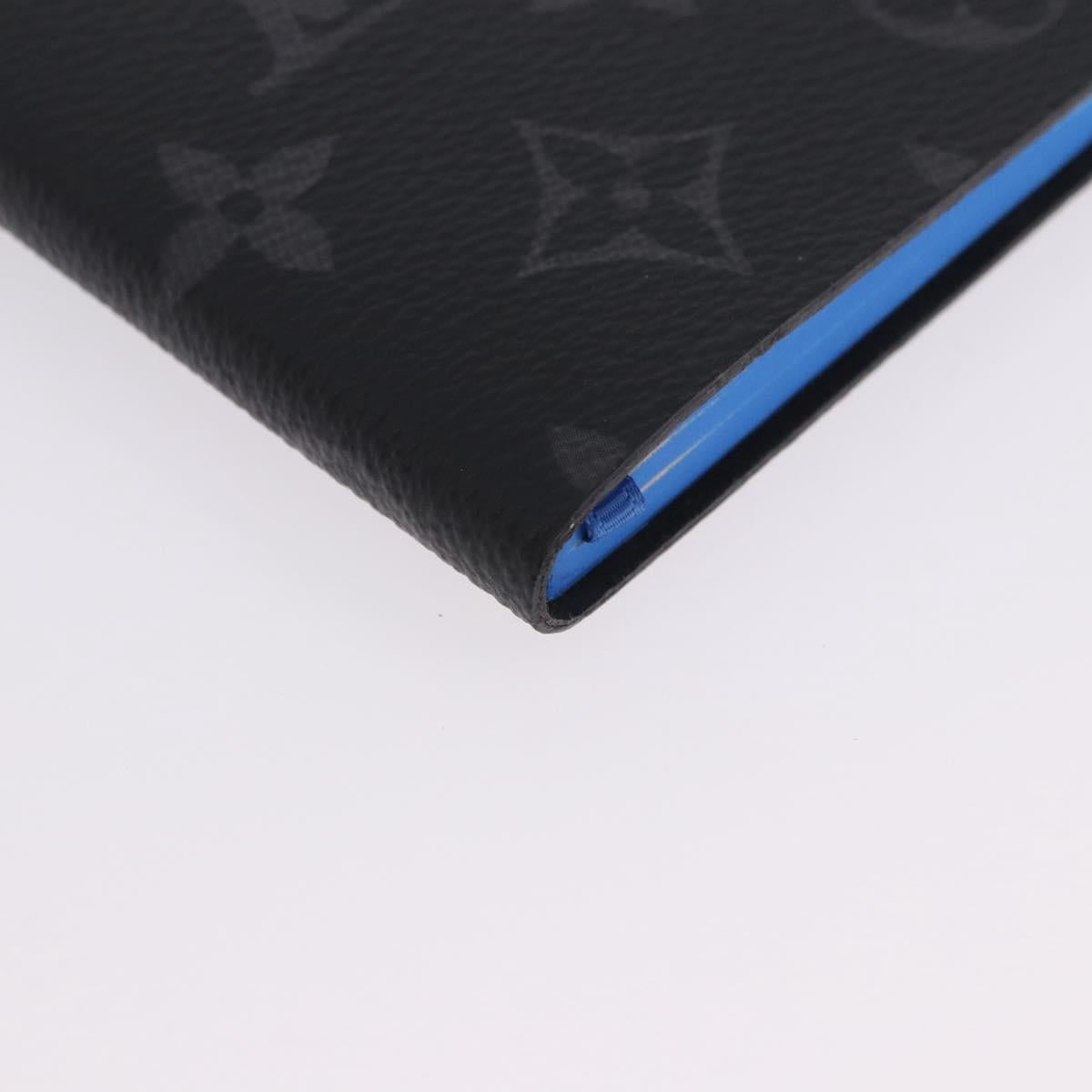 LOUIS VUITTON Monogram Eclipse Notebook Black LV Auth 203803