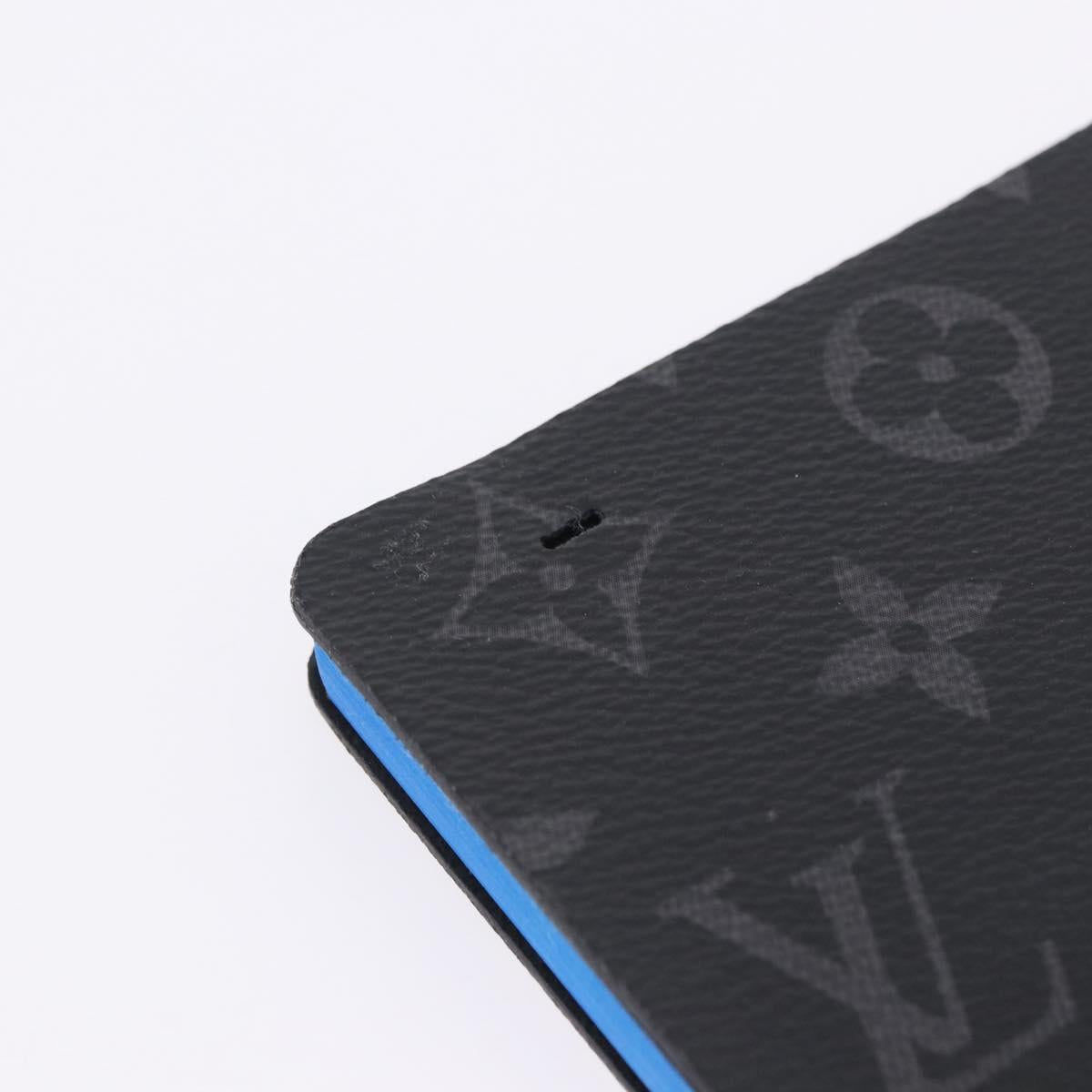 LOUIS VUITTON Monogram Eclipse Notebook Black LV Auth 203803
