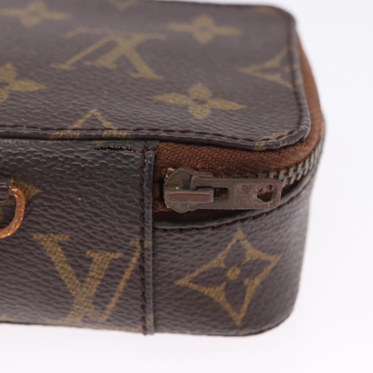 LOUIS VUITTON Monogram Posh Monte Carlo Jewelry Box M47350 LV Auth 203809