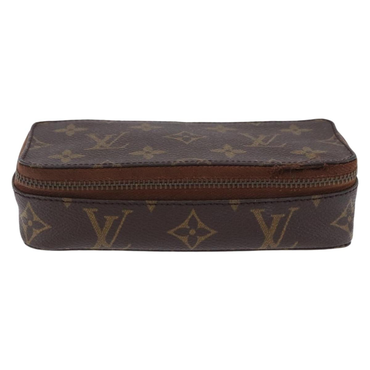 LOUIS VUITTON Monogram Posh Monte Carlo Jewelry Box M47350 LV Auth 203809