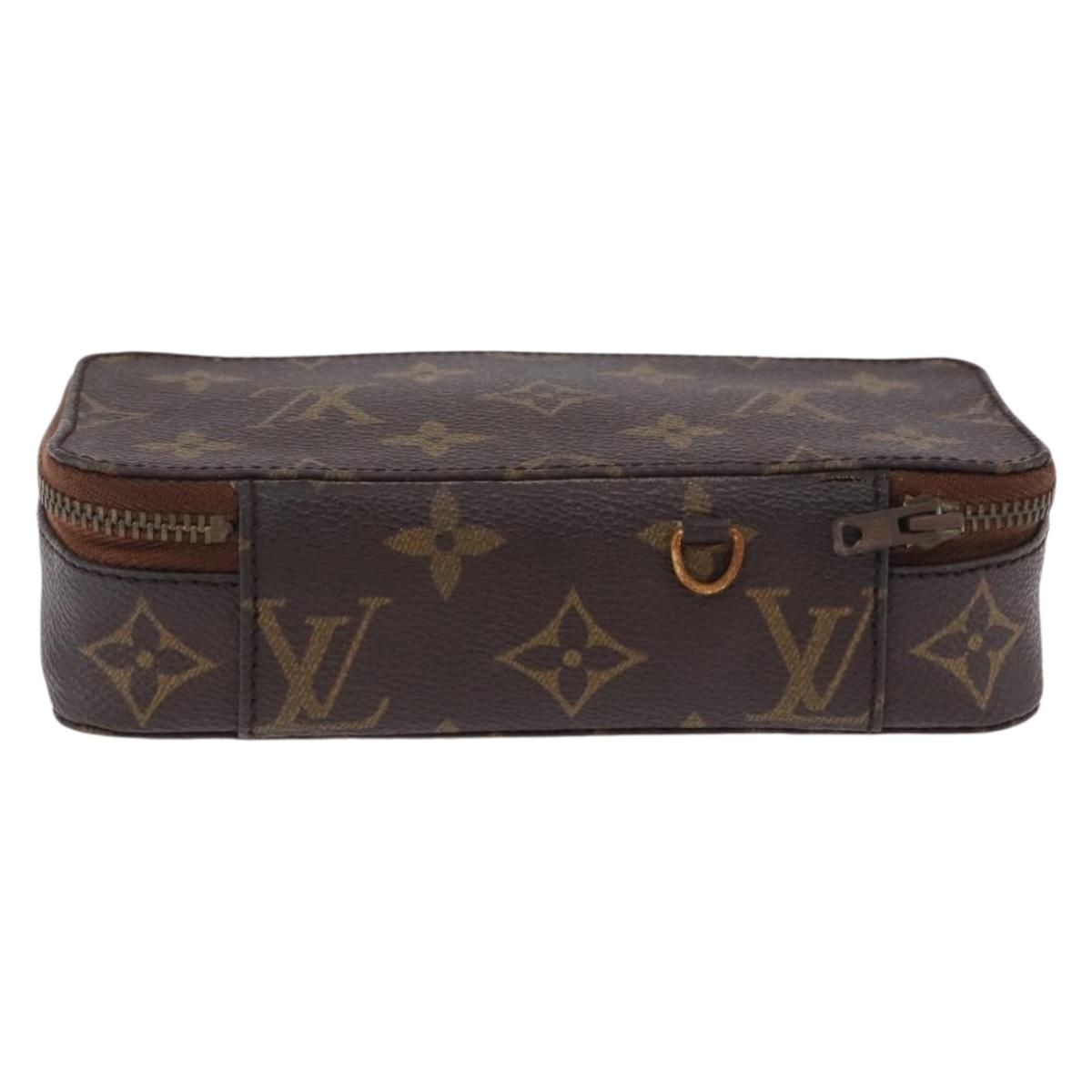 LOUIS VUITTON Monogram Posh Monte Carlo Jewelry Box M47350 LV Auth 203809