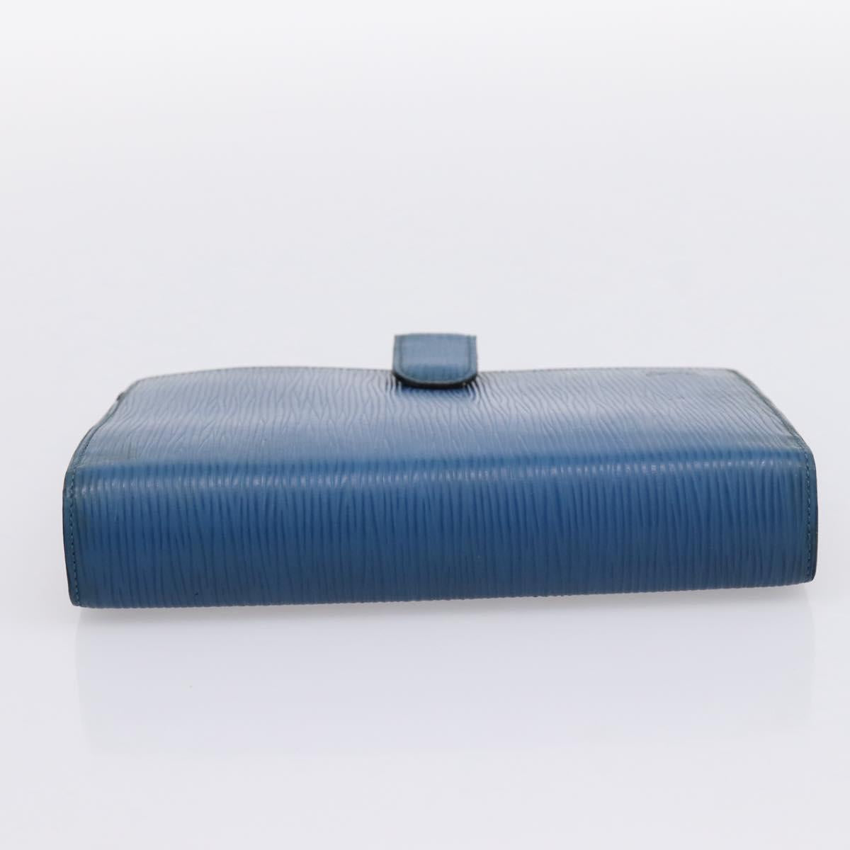LOUIS VUITTON Epi Agenda MM Day Planner Cover Blue R20055 LV Auth 203811
