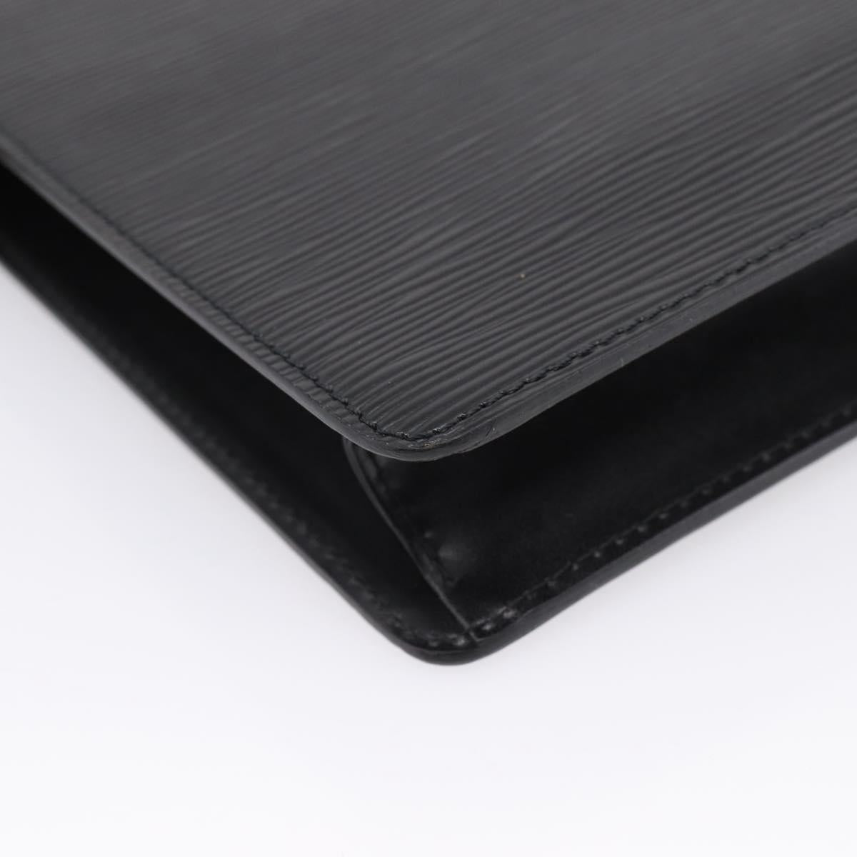 LOUIS VUITTON Epi Pochette Homme Clutch Bag Black M52522 LV Auth 203818A
