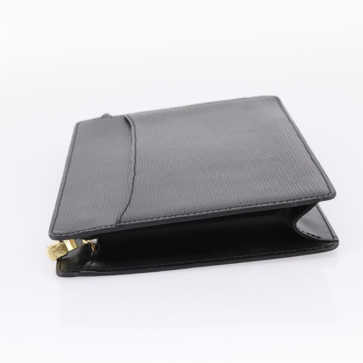 LOUIS VUITTON Epi Pochette Homme Clutch Bag Black M52522 LV Auth 203818A