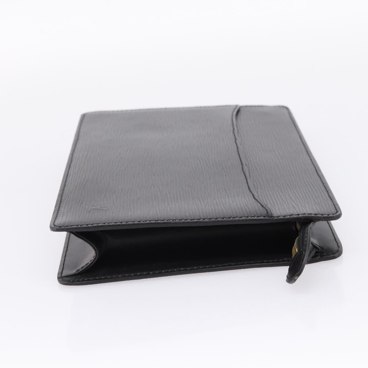 LOUIS VUITTON Epi Pochette Homme Clutch Bag Black M52522 LV Auth 203818A