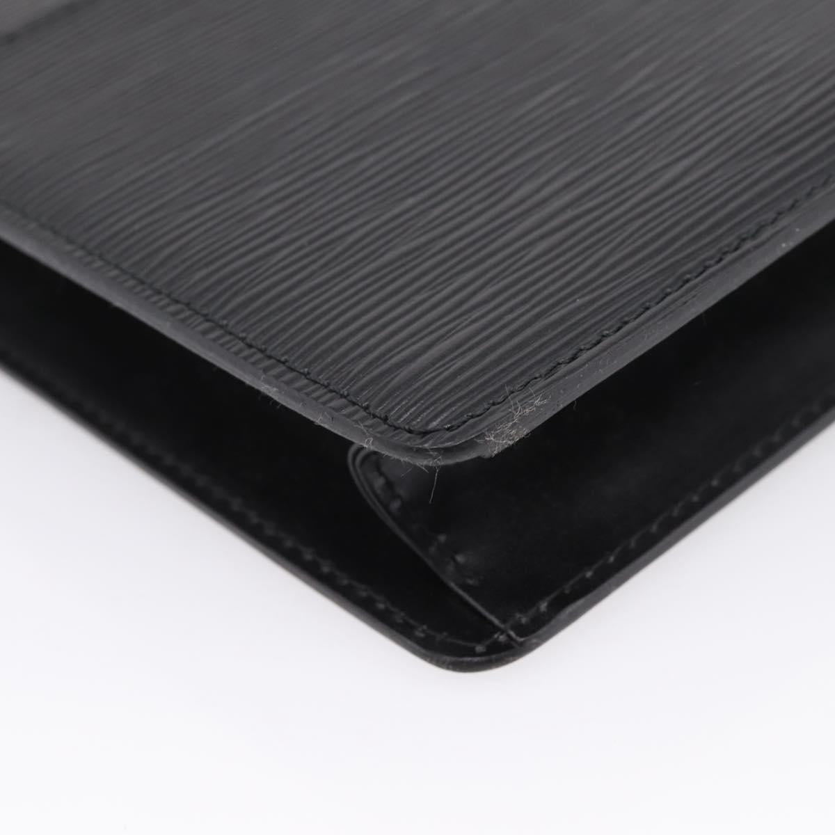 LOUIS VUITTON Epi Pochette Homme Clutch Bag Black M52522 LV Auth 203818A
