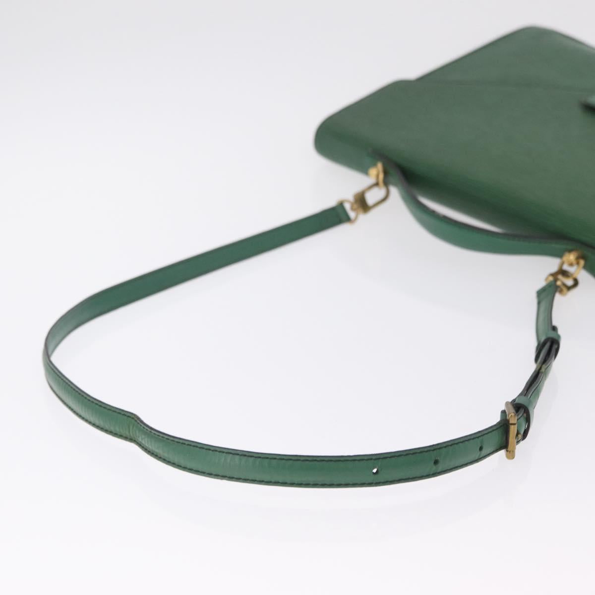 LOUIS VUITTON Epi Serviette Conseiller Briefcase Green M54424 LV Auth 203837