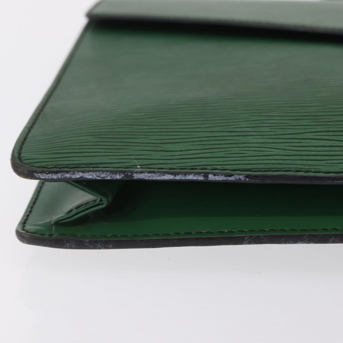 LOUIS VUITTON Epi Serviette Conseiller Briefcase Green M54424 LV Auth 203837