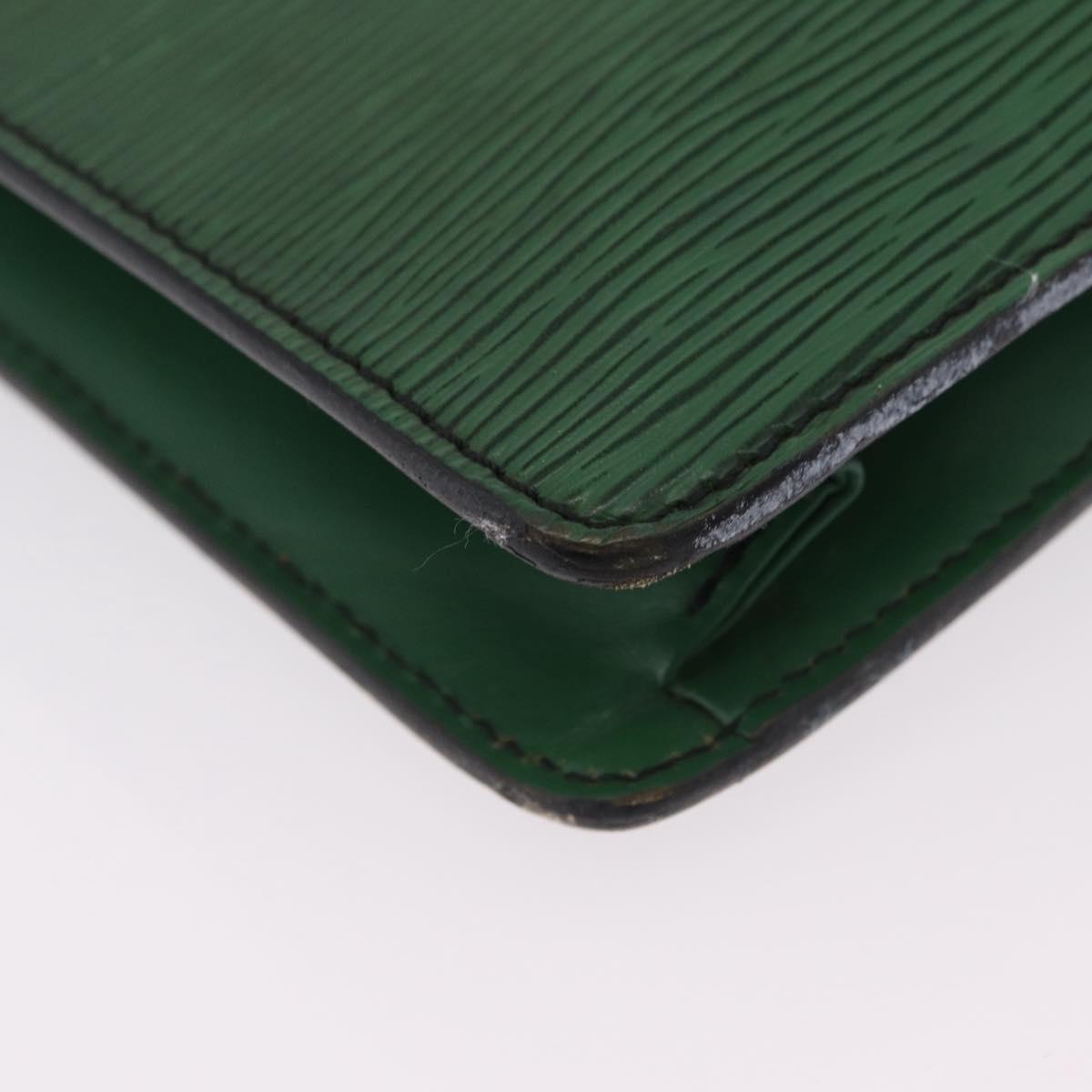 LOUIS VUITTON Epi Serviette Conseiller Briefcase Green M54424 LV Auth 203837