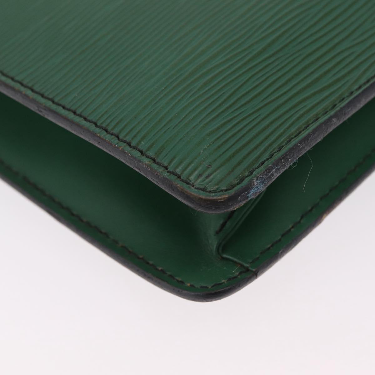 LOUIS VUITTON Epi Serviette Conseiller Briefcase Green M54424 LV Auth 203837