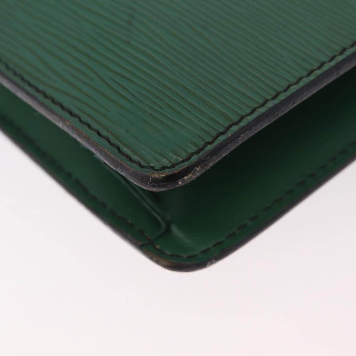 LOUIS VUITTON Epi Serviette Conseiller Briefcase Green M54424 LV Auth 203837