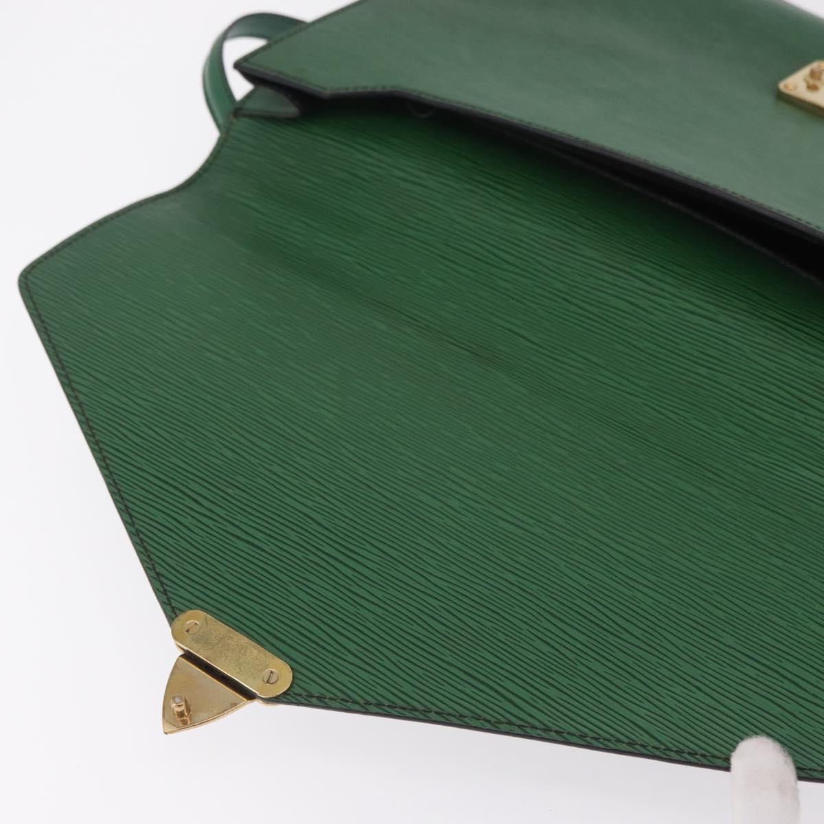 LOUIS VUITTON Epi Serviette Conseiller Briefcase Green M54424 LV Auth 203837
