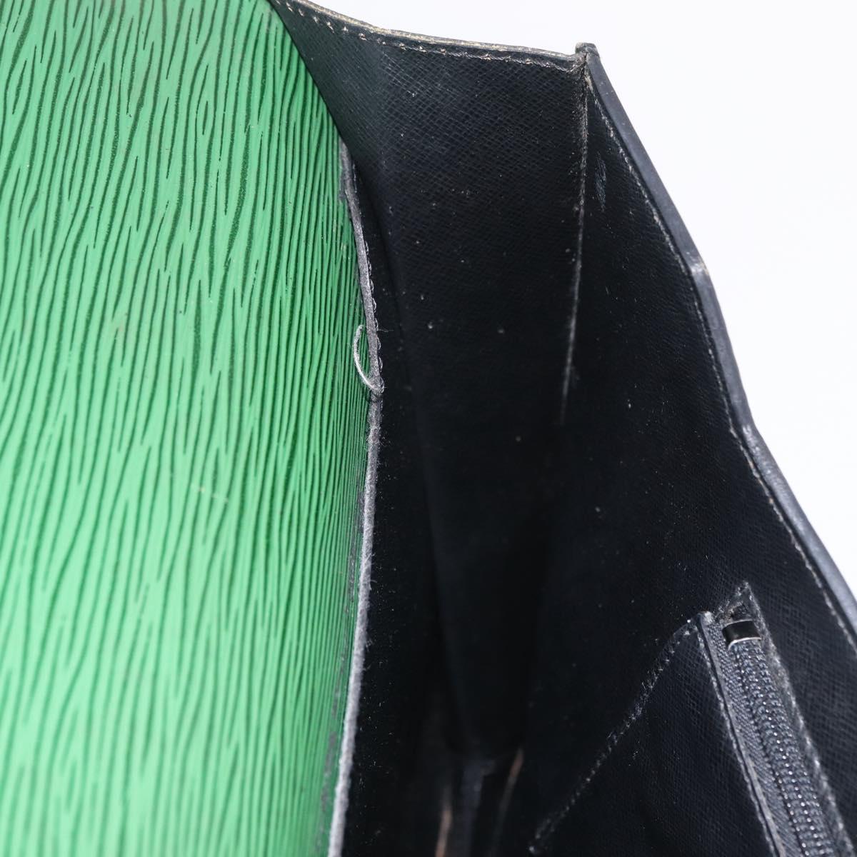 LOUIS VUITTON Epi Serviette Conseiller Briefcase Green M54424 LV Auth 203837