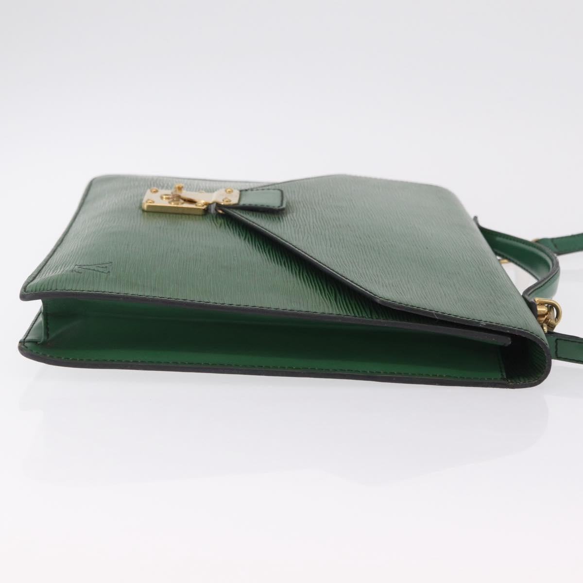 LOUIS VUITTON Epi Serviette Conseiller Briefcase Green M54424 LV Auth 203837