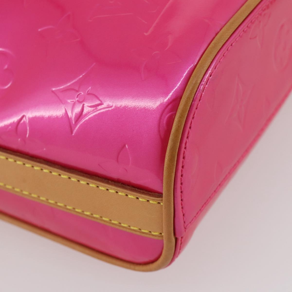 LOUIS VUITTON Monogram Vernis Sullivan Vertical Fuchsia Pink M91259 Auth 203839V
