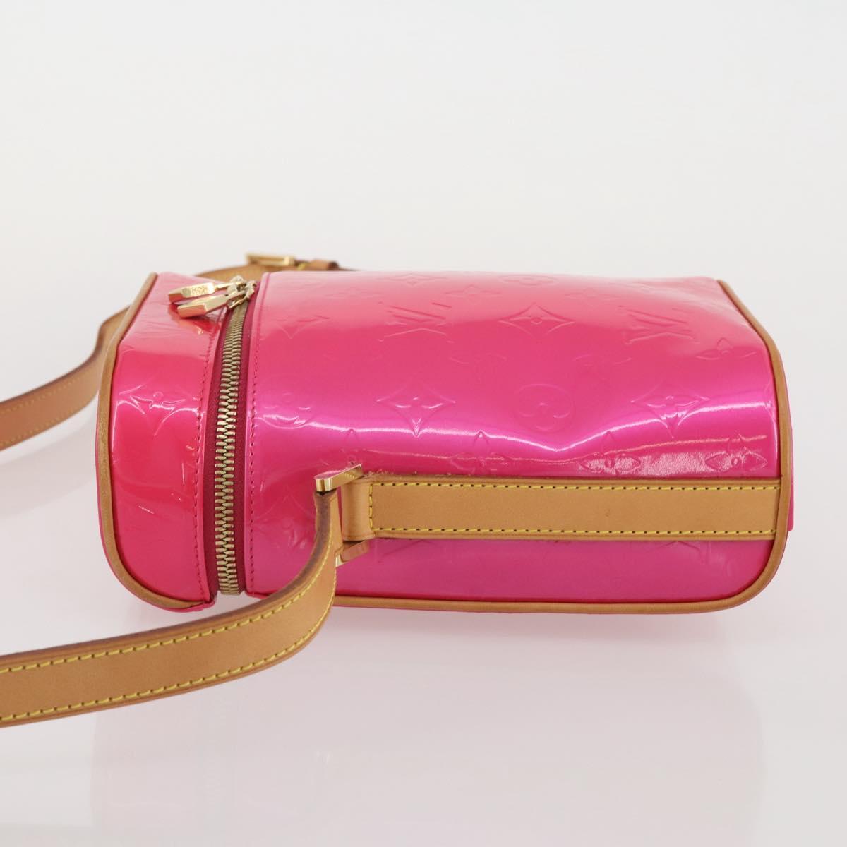 LOUIS VUITTON Monogram Vernis Sullivan Vertical Fuchsia Pink M91259 Auth 203839V