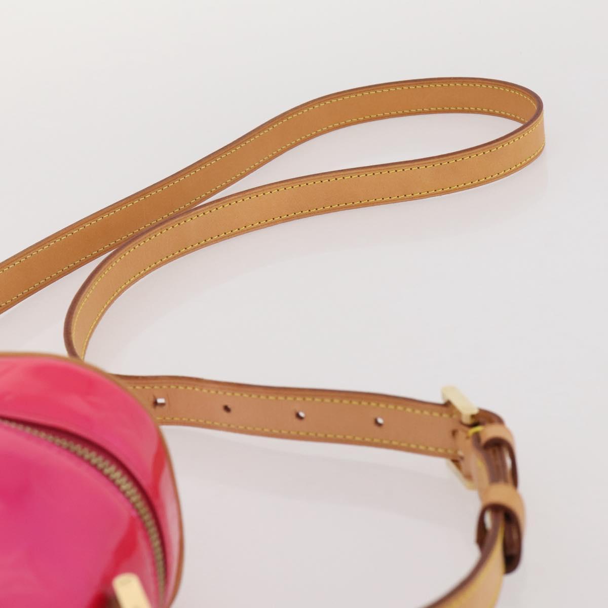 LOUIS VUITTON Monogram Vernis Sullivan Vertical Fuchsia Pink M91259 Auth 203839V