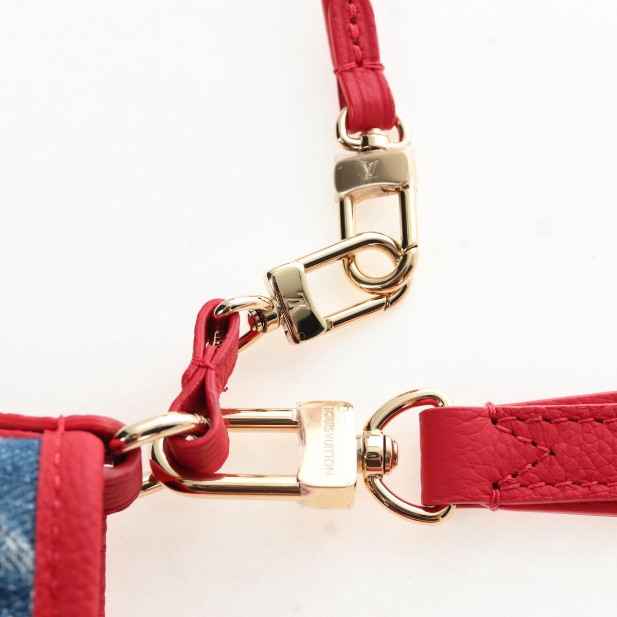 LOUIS VUITTON Monogram denim Neverful Inside Out Bag Blue M14997 Auth 203843SM