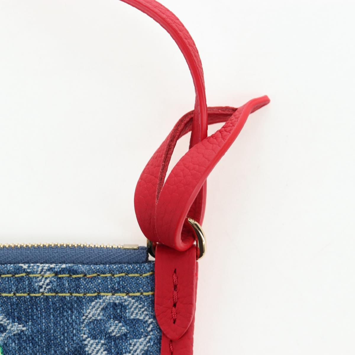 LOUIS VUITTON Monogram denim Neverful Inside Out Bag Blue M14997 Auth 203843SM