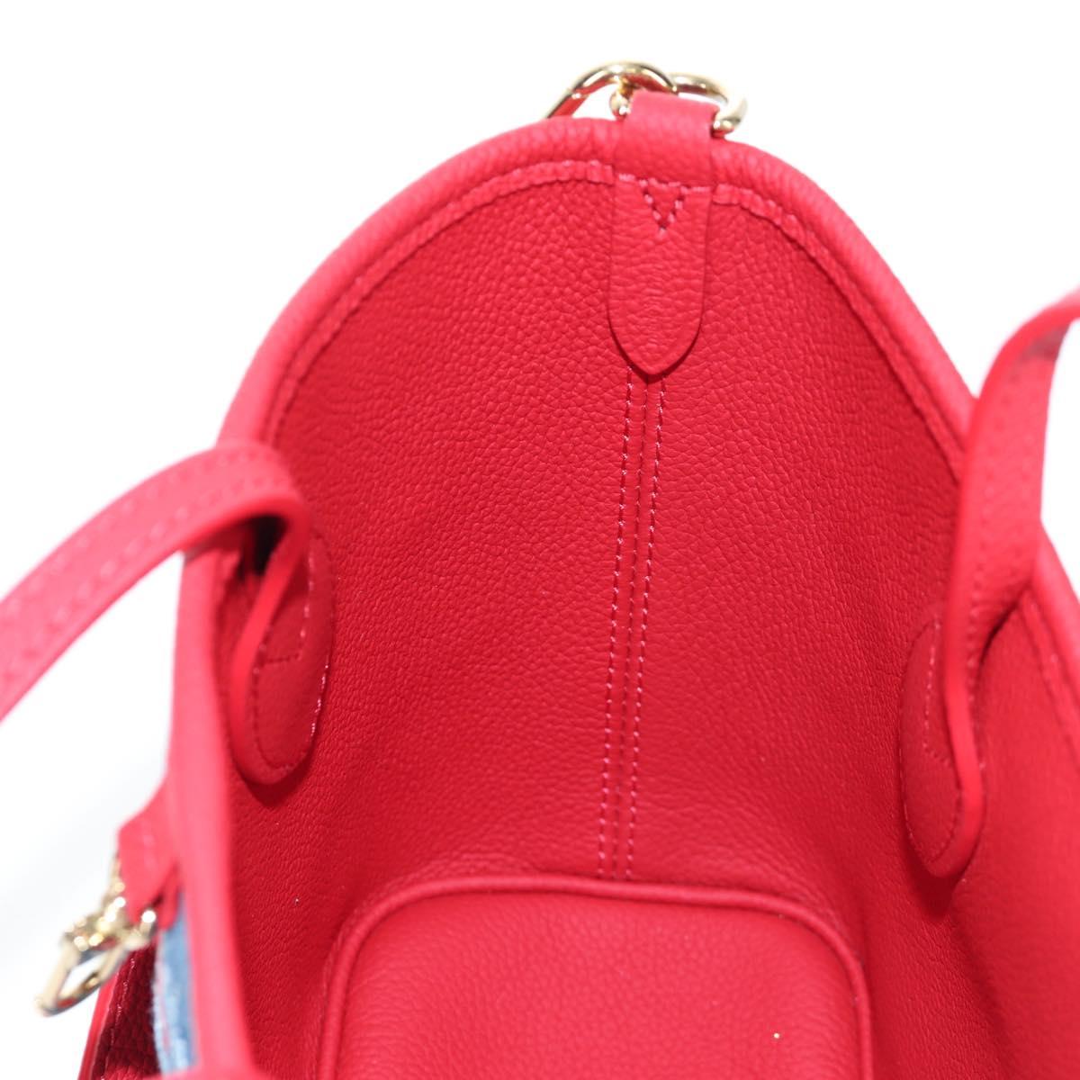 LOUIS VUITTON Monogram denim Neverful Inside Out Bag Blue M14997 Auth 203843SM