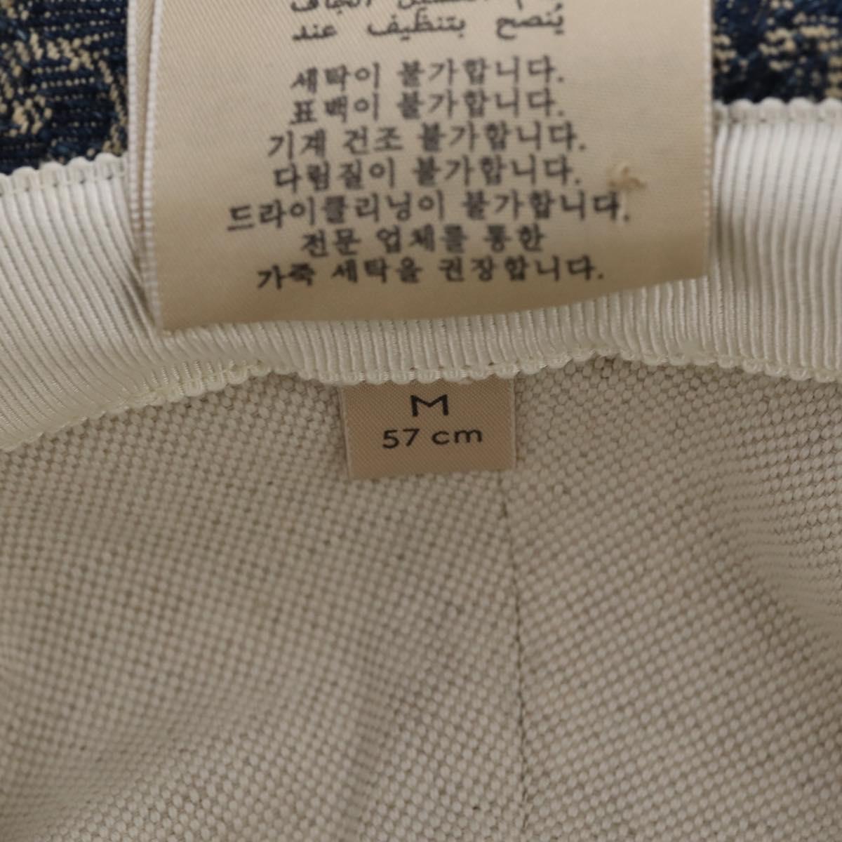 GUCCI GG Canvas Bucket Hat Denim M Blue Auth 203845M
