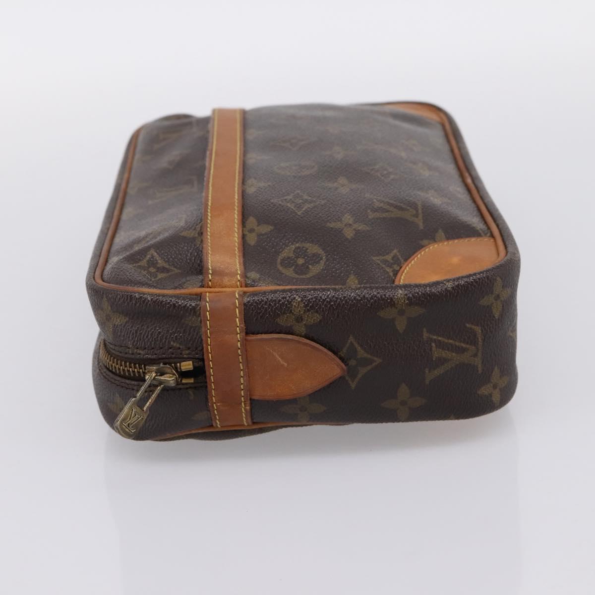 LOUIS VUITTON Monogram Compiegne 28 Clutch Bag M51845 LV Auth 203850