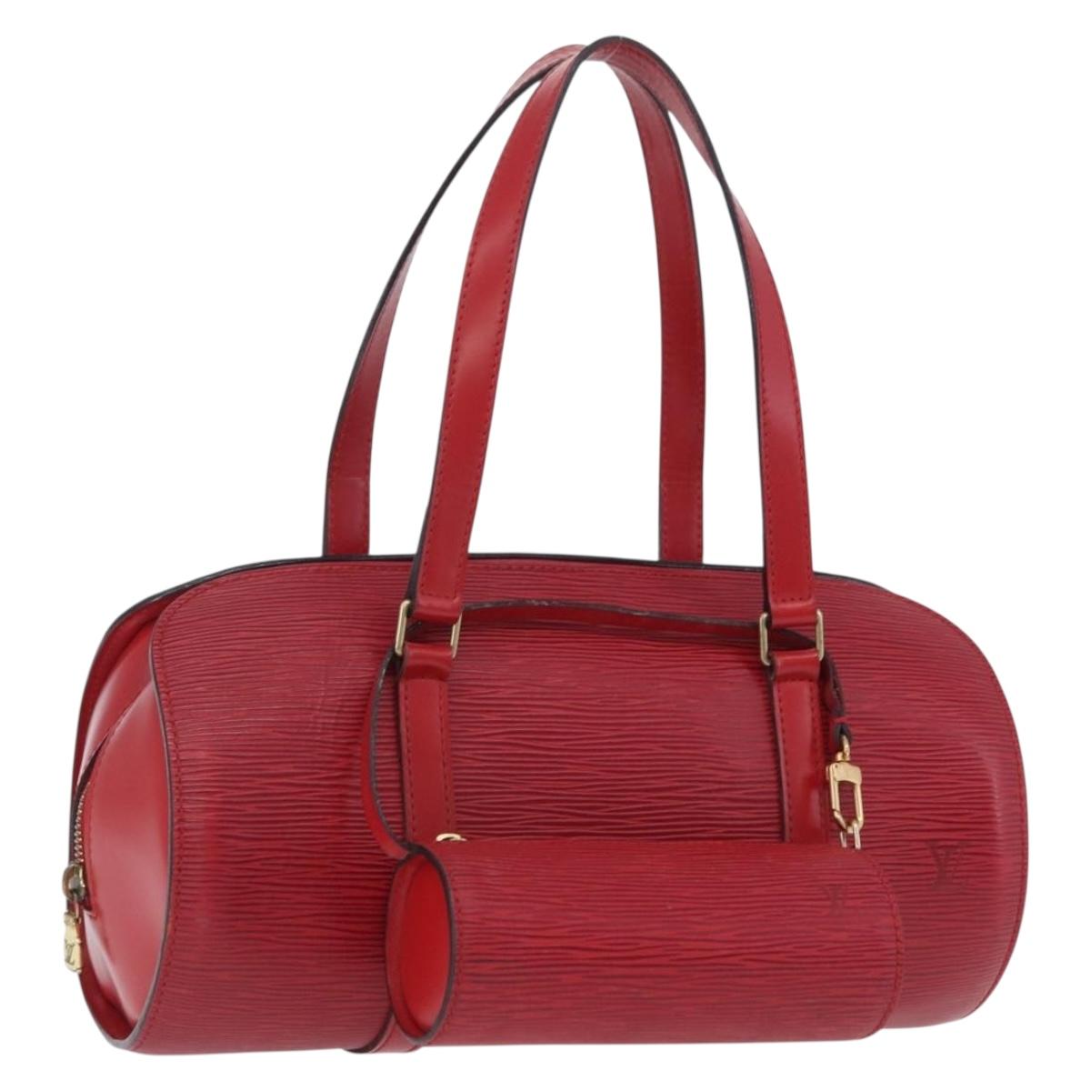 LOUIS VUITTON Epi Soufflot Hand Bag Red M52227 LV Auth 203851V