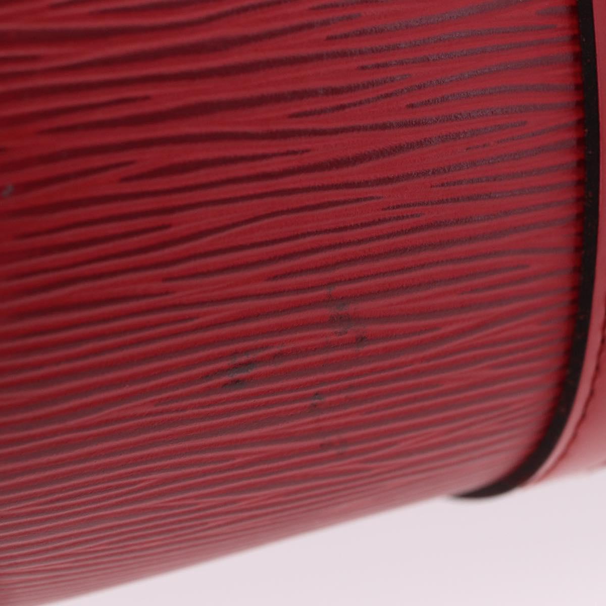 LOUIS VUITTON Epi Soufflot Hand Bag Red M52227 LV Auth 203851V