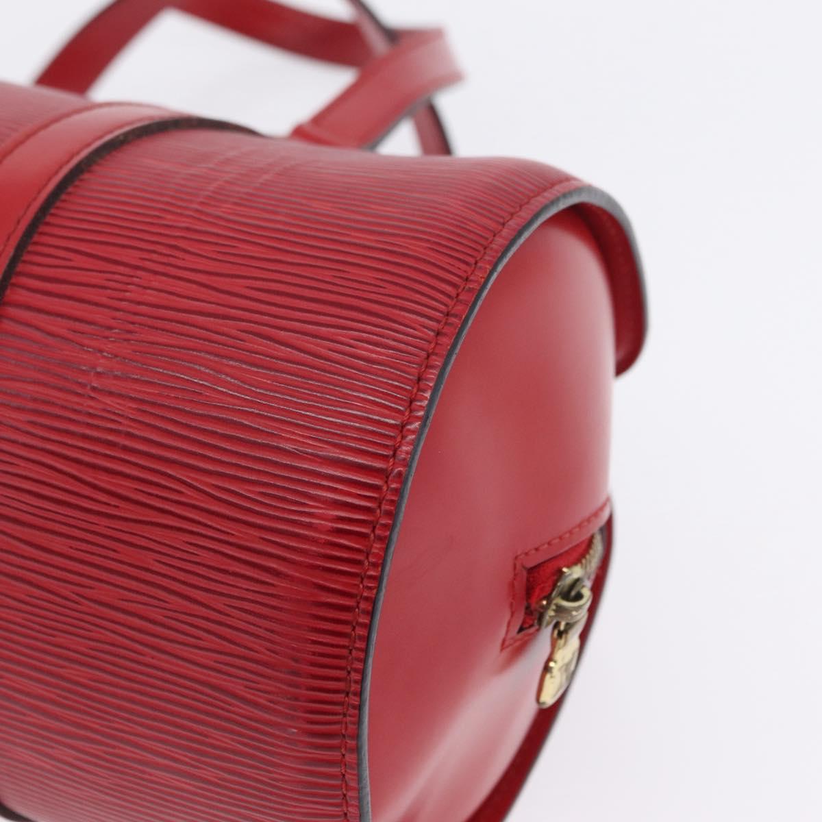 LOUIS VUITTON Epi Soufflot Hand Bag Red M52227 LV Auth 203851V