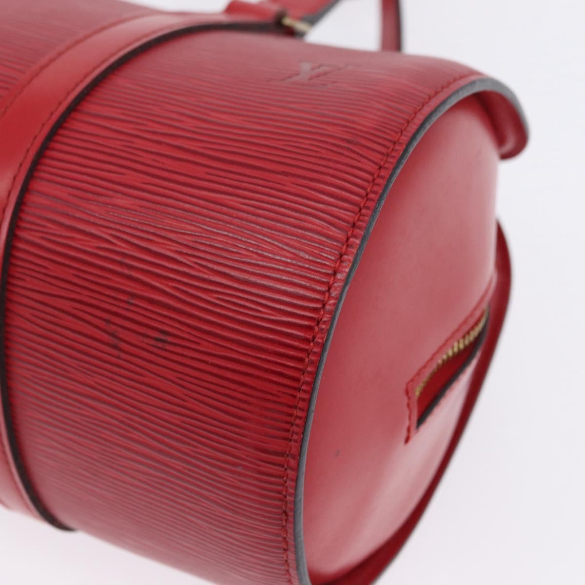 LOUIS VUITTON Epi Soufflot Hand Bag Red M52227 LV Auth 203851V