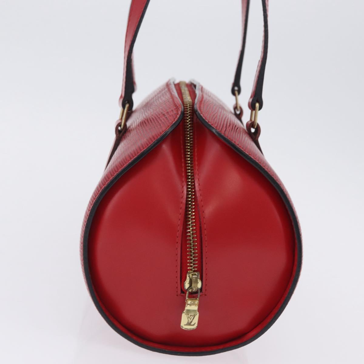 LOUIS VUITTON Epi Soufflot Hand Bag Red M52227 LV Auth 203851V