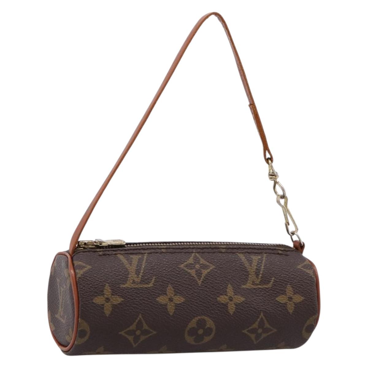 LOUIS VUITTON Monogram Papillon Pouch LV Auth 203854