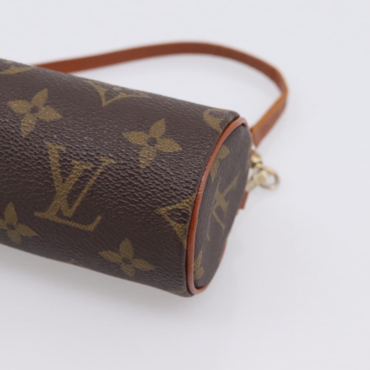 LOUIS VUITTON Monogram Papillon Pouch LV Auth 203854
