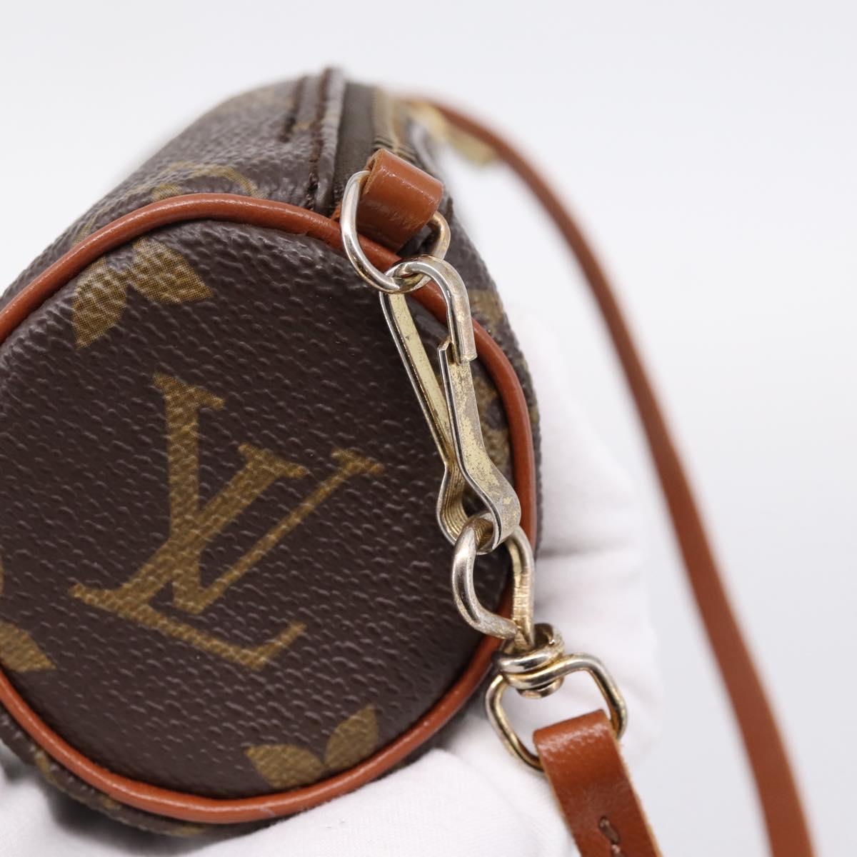 LOUIS VUITTON Monogram Papillon Pouch LV Auth 203854