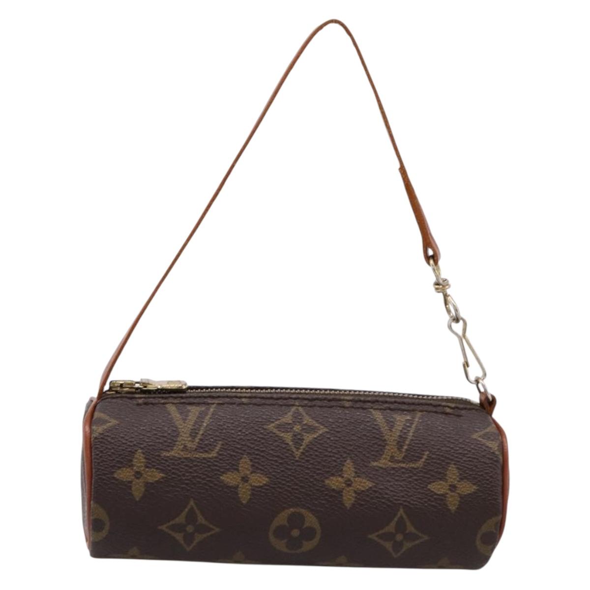 LOUIS VUITTON Monogram Papillon Pouch LV Auth 203854