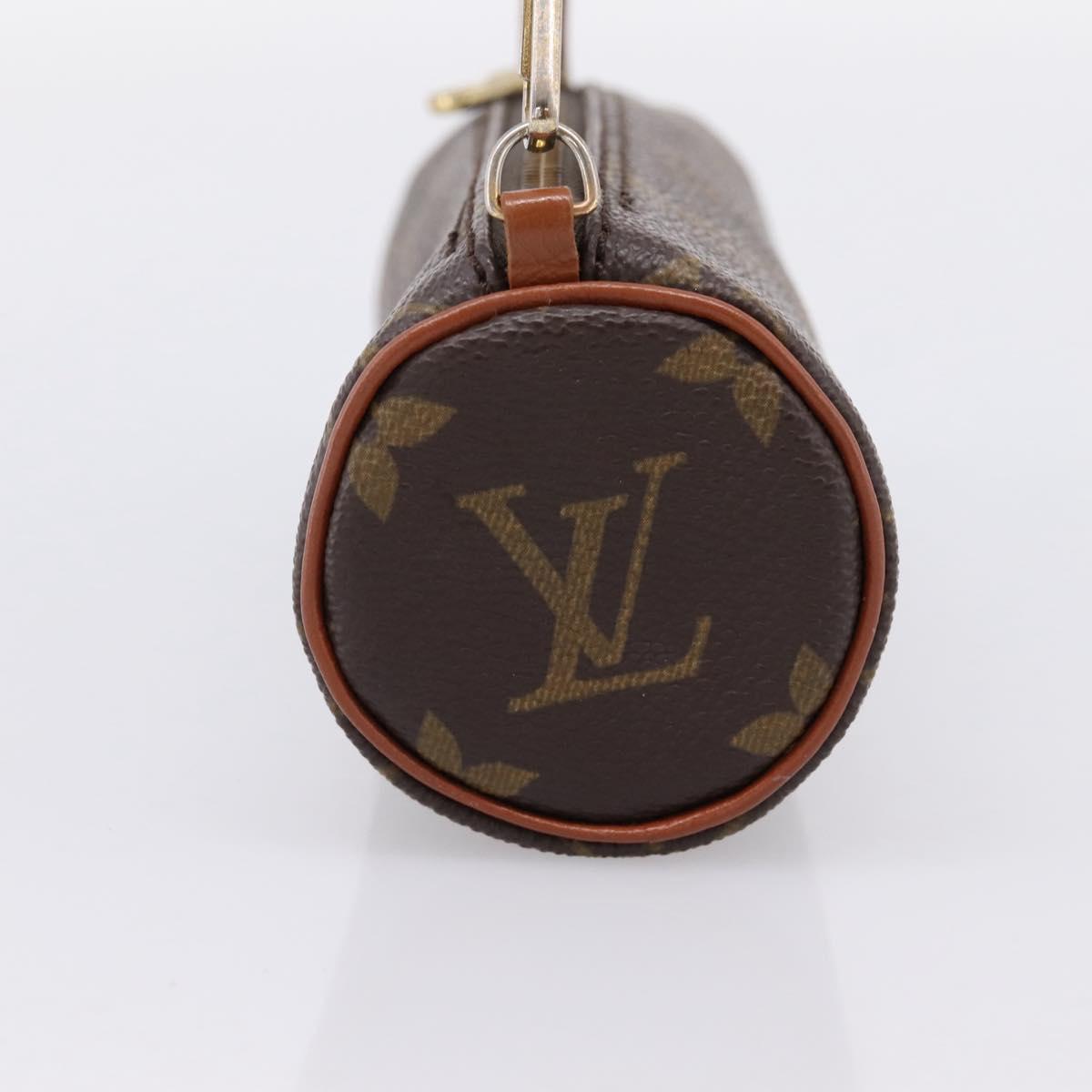 LOUIS VUITTON Monogram Papillon Pouch LV Auth 203854