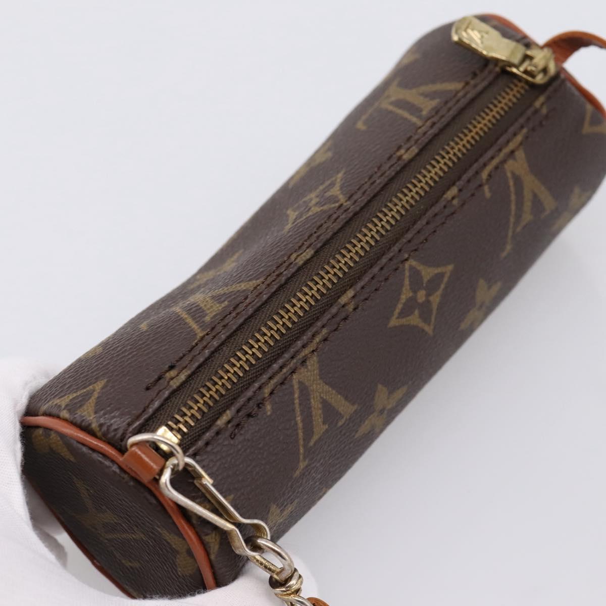 LOUIS VUITTON Monogram Papillon Pouch LV Auth 203854