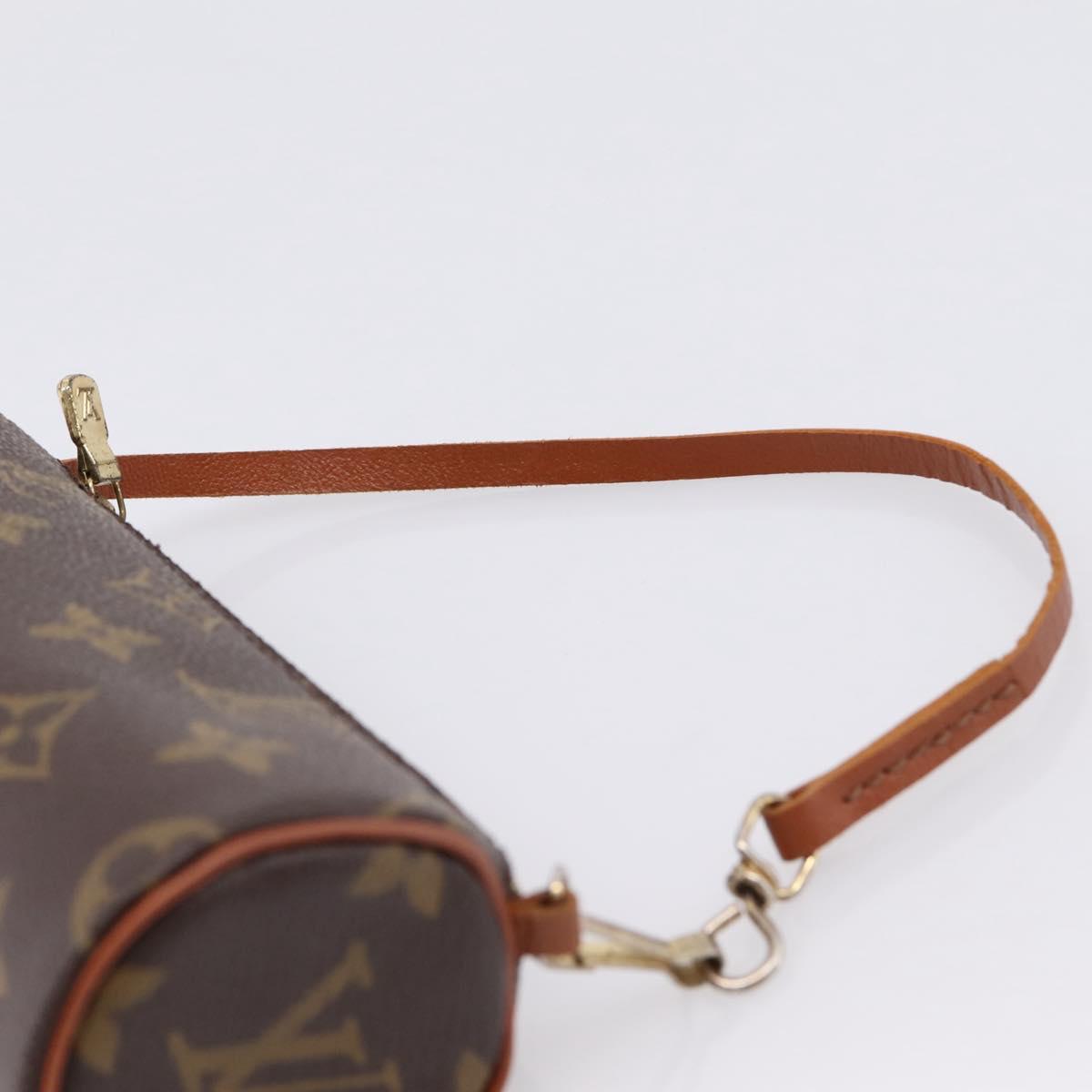 LOUIS VUITTON Monogram Papillon Pouch LV Auth 203854