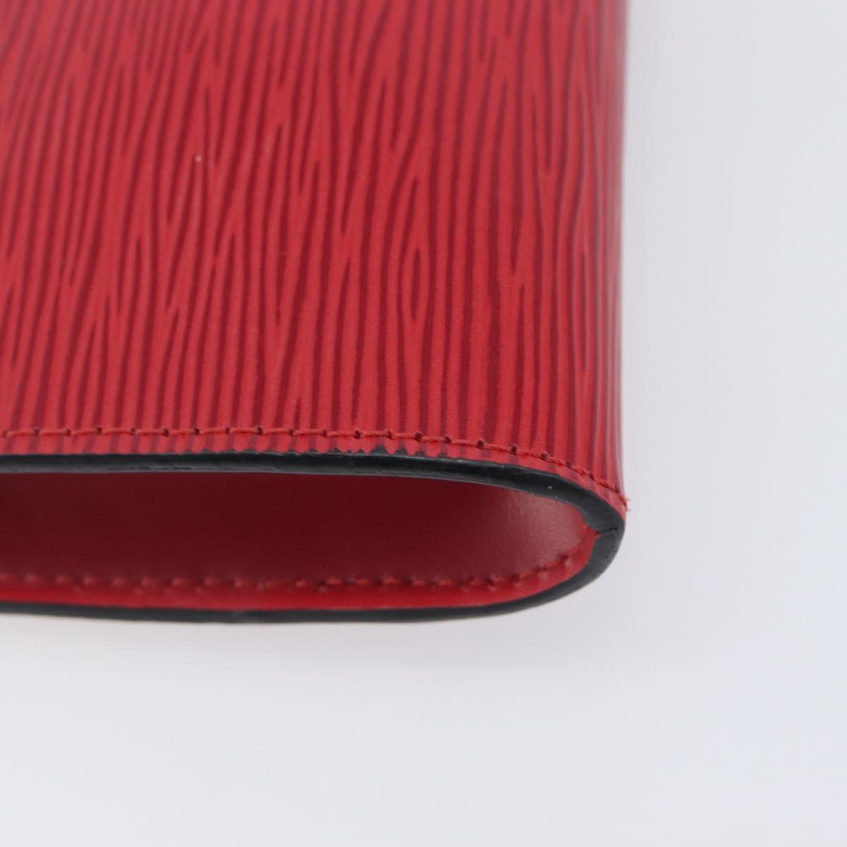 LOUIS VUITTON Epi Pochette Accessoires Accessory Pouch Red M52987 LV Auth 203855