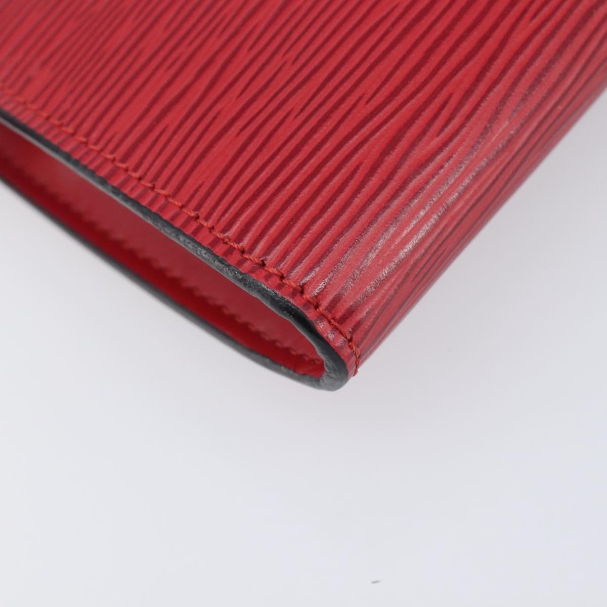 LOUIS VUITTON Epi Pochette Accessoires Accessory Pouch Red M52987 LV Auth 203855
