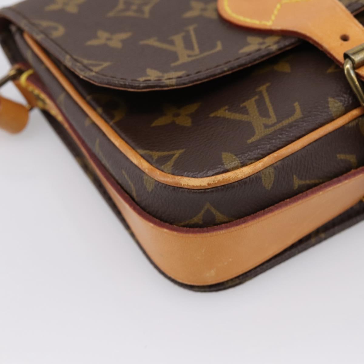 LOUIS VUITTON Monogram Cartouchiere PM Shoulder Bag M51254 LV Auth 203857