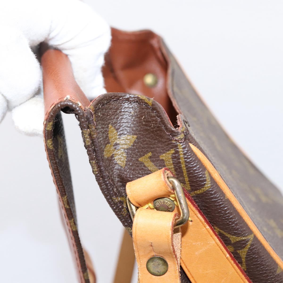 LOUIS VUITTON Monogram Cartouchiere PM Shoulder Bag M51254 LV Auth 203857